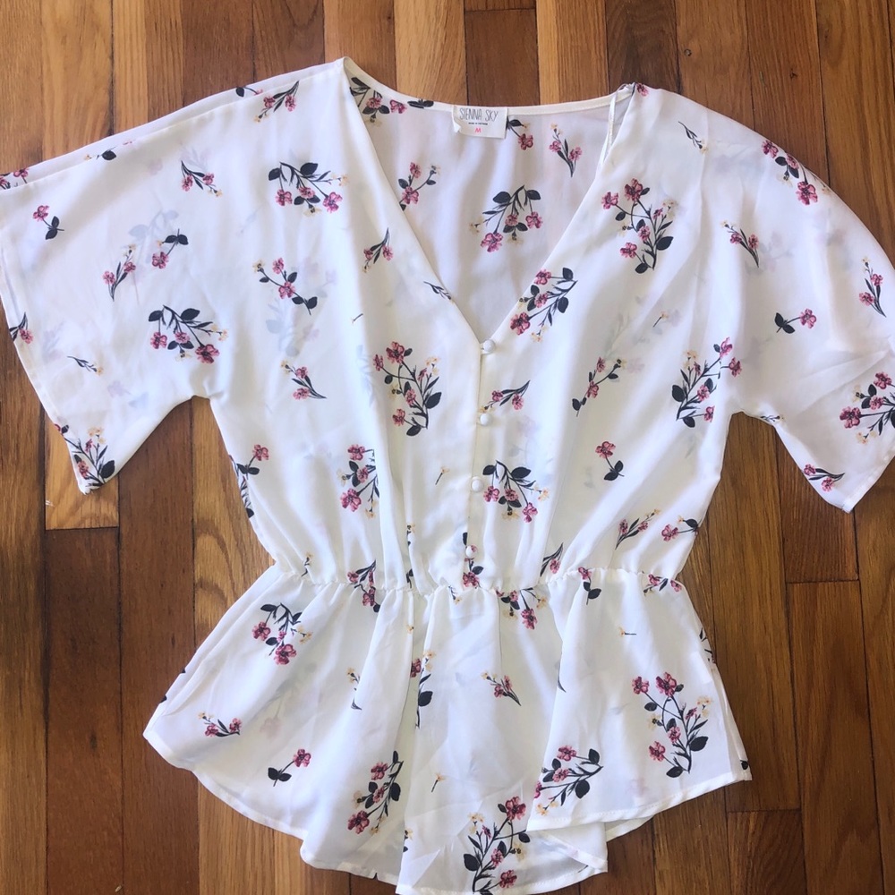 Floral spring top